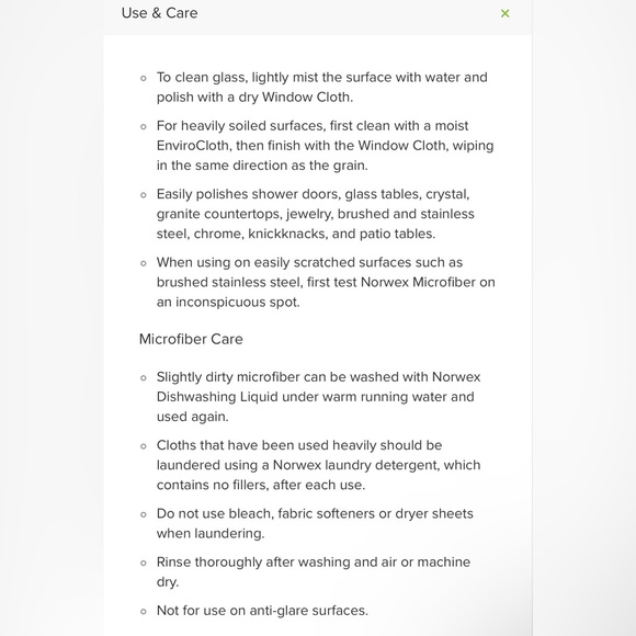 Norwex Window Cloth - Winter Pattern - Limited Edition - Picture 5 of 6